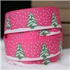 Order  Go Grosgrain - 15mm Snow Trees /Hot Pink
